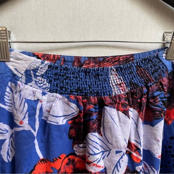 Edme & Esyllte Anthropologie Floral Cotton Printed A Line Skirt S - Picture 2 of 8